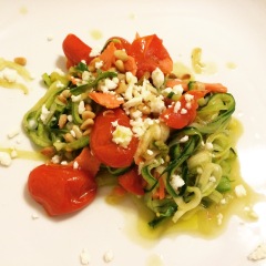 First stab at zucchini noodles was a resounding success